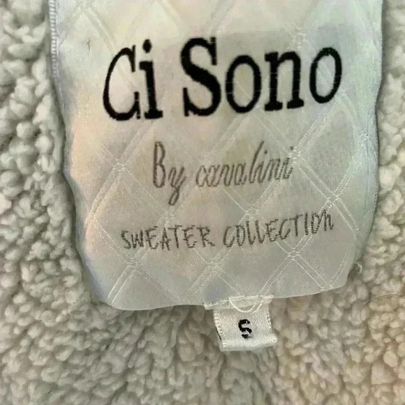 Ci Sono Lined Sweater Vest Jacket Size 5 - Picture 10 of 11